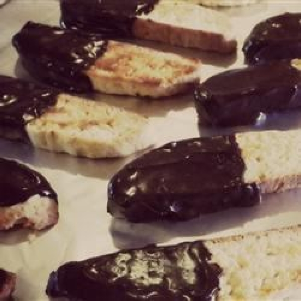 Chocolate Dipped Orange Biscotti