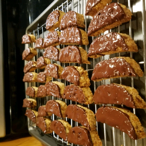 Chocolate Dipped Orange Biscotti