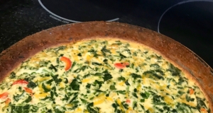 Spinach and Spaghetti Squash Quiche