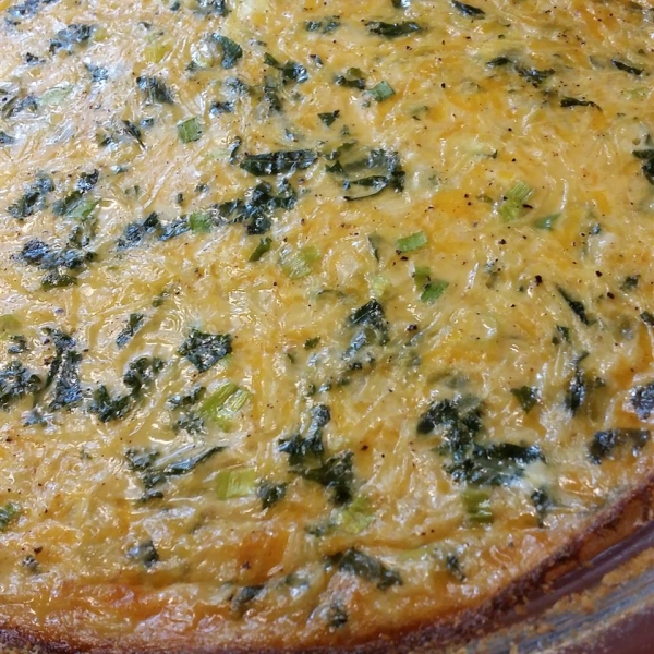 Spinach and Spaghetti Squash Quiche