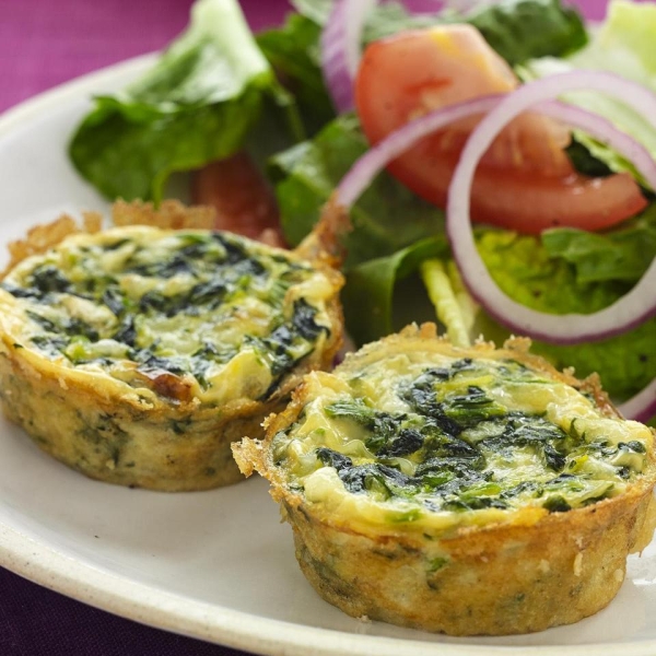 Spinach and Spaghetti Squash Quiche