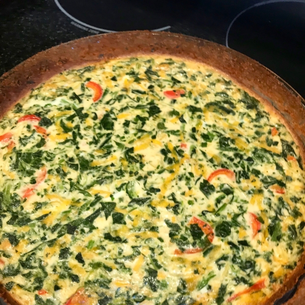 Spinach and Spaghetti Squash Quiche