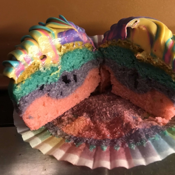 Rainbow Cupcakes