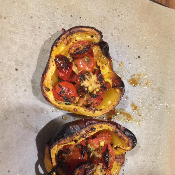 Peppers Roasted with Garlic, Basil and Tomatoes