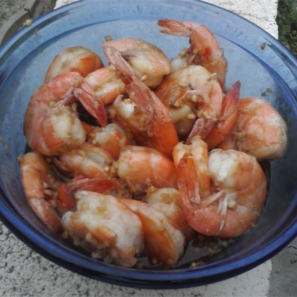 Steamed Garlic Prawns Chinese-Style