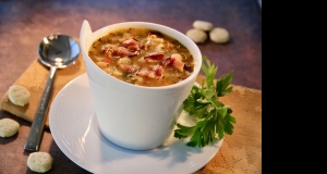 Bean, Bacon and Pepper Soup