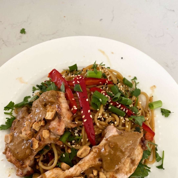 Grilled Peanut Chicken