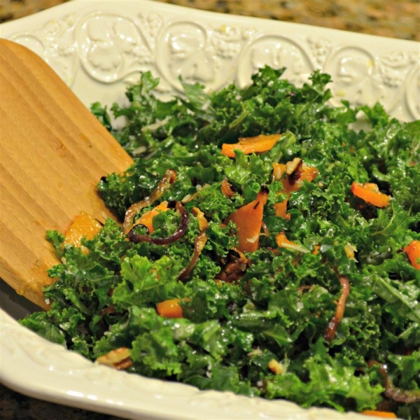 Autumn Butternut and Kale Salad with Maple Vinaigrette