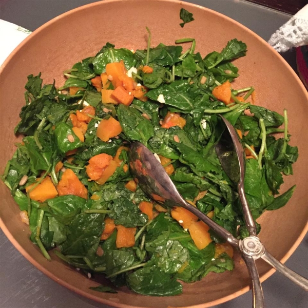 Autumn Butternut and Kale Salad with Maple Vinaigrette