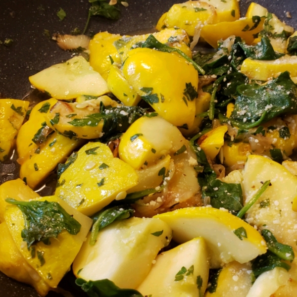 Sauteed Patty Pan Squash