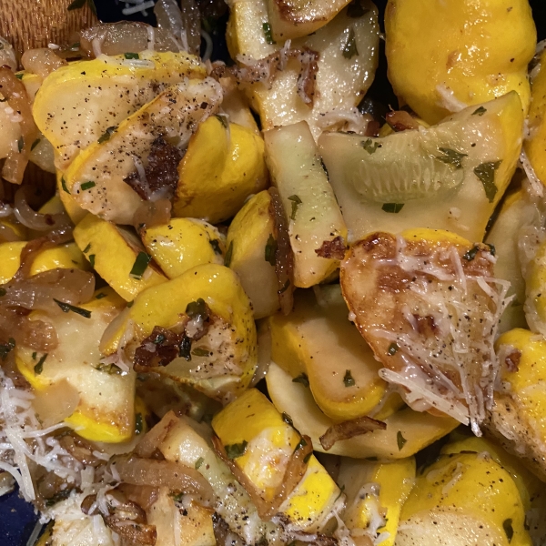 Sauteed Patty Pan Squash