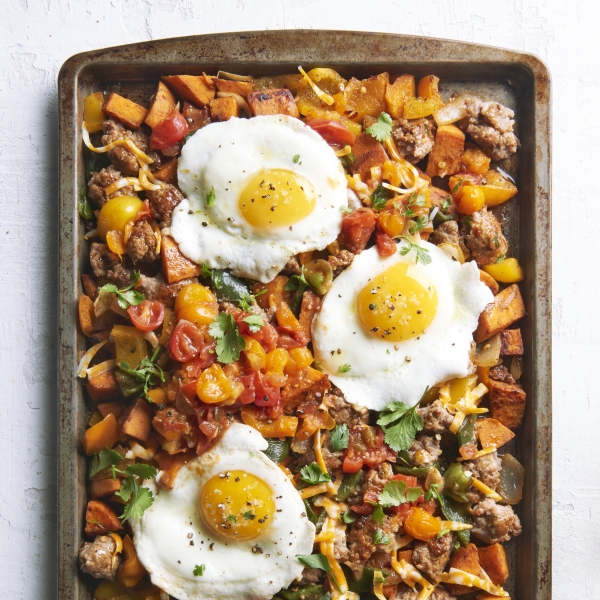 Southwestern Pork Sausage and Sweet Potato Hash