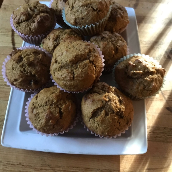 Pumpkin Wheat Honey Muffins