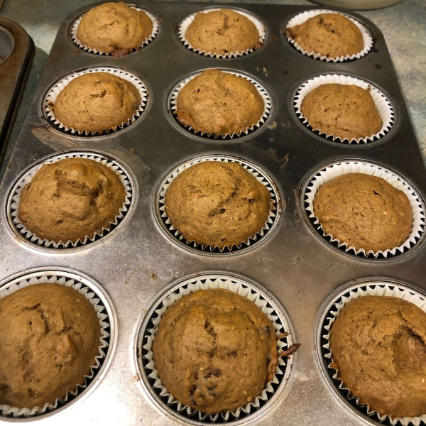 Pumpkin Wheat Honey Muffins