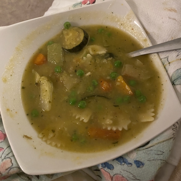 Roasted Vegetable and Kale Soup