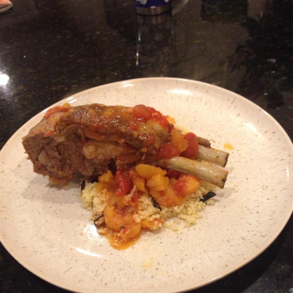 Moroccan-Style Lamb Shanks with Apricots