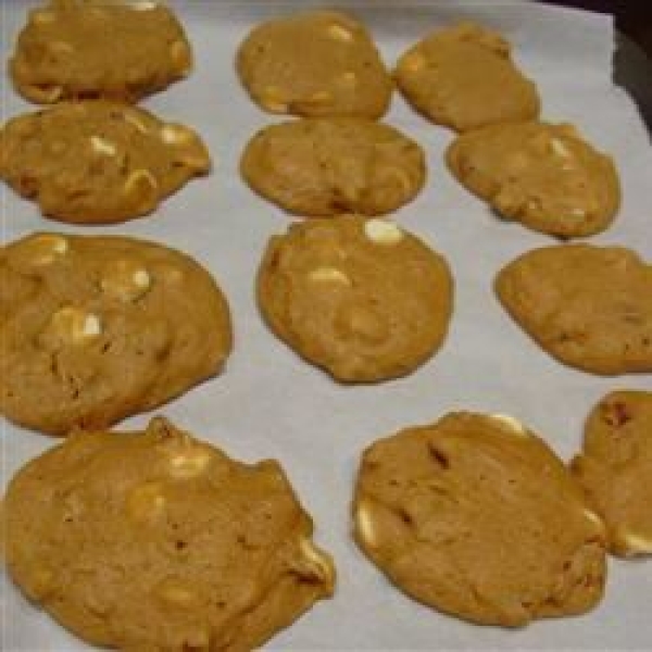 Pumpkin Pecan White Chocolate Cookies