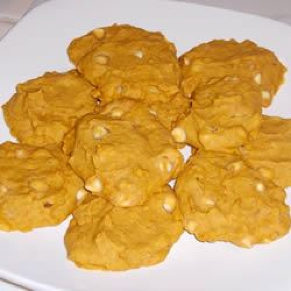 Pumpkin Pecan White Chocolate Cookies