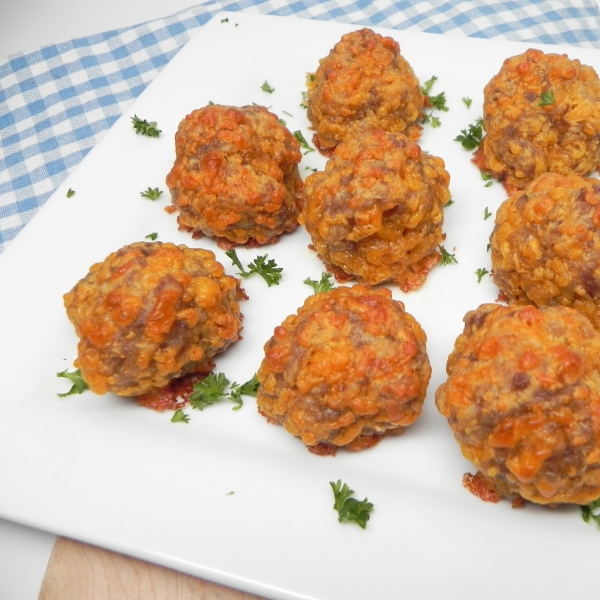 Sausage Balls with Flour