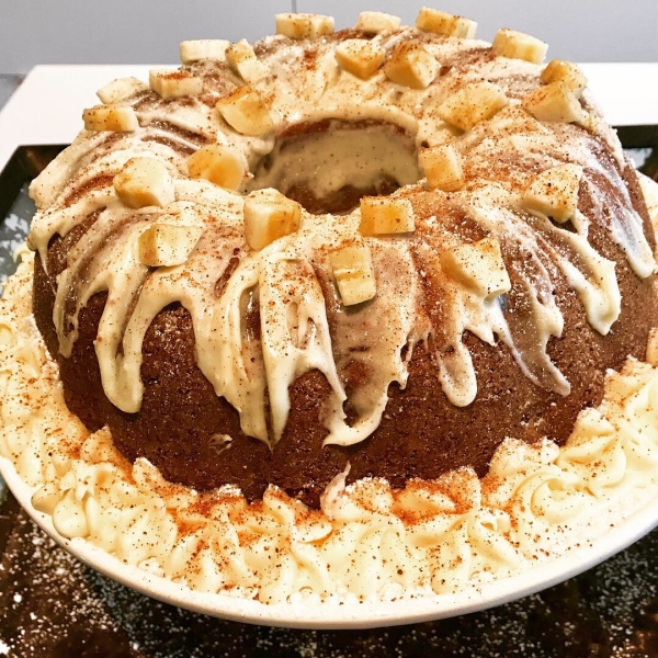 Banana-Nog Cake