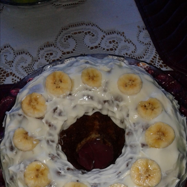 Banana-Nog Cake