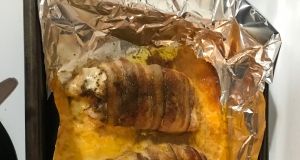 LJ'S Gorgonzola Stuffed Chicken Breasts Wrapped in Bacon