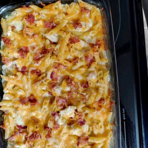 Chicken-Bacon-Ranch Pasta Bake