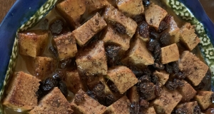 Butterscotch Raisin Bread Pudding