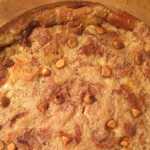 Butterscotch Raisin Bread Pudding