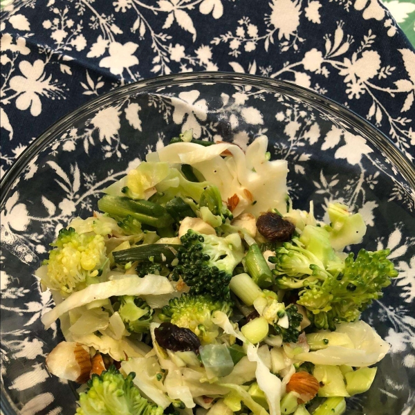 Cabbage and Broccoli Slaw with Vinegar Dressing