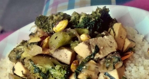 Tofu and Vegetables Stir-Fry with Couscous