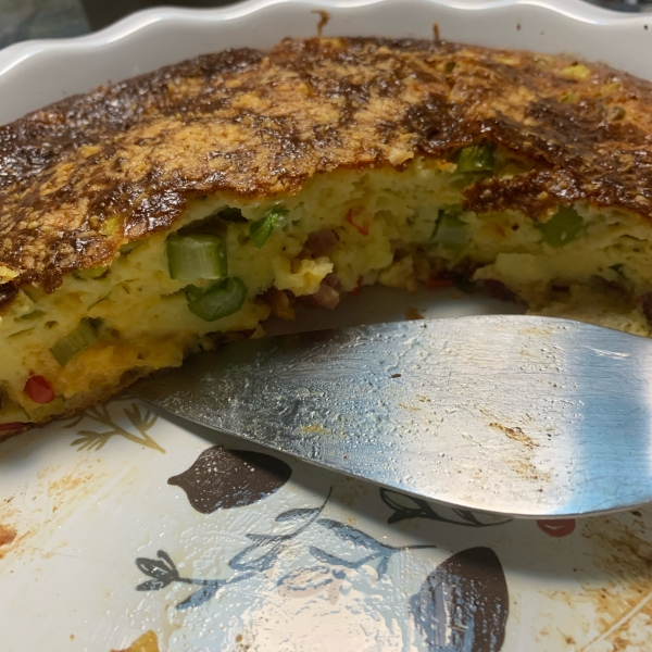 Impossibly Easy Ham and Asparagus Pie