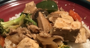 Stir-Fried Chicken with Tofu and Mixed Vegetables