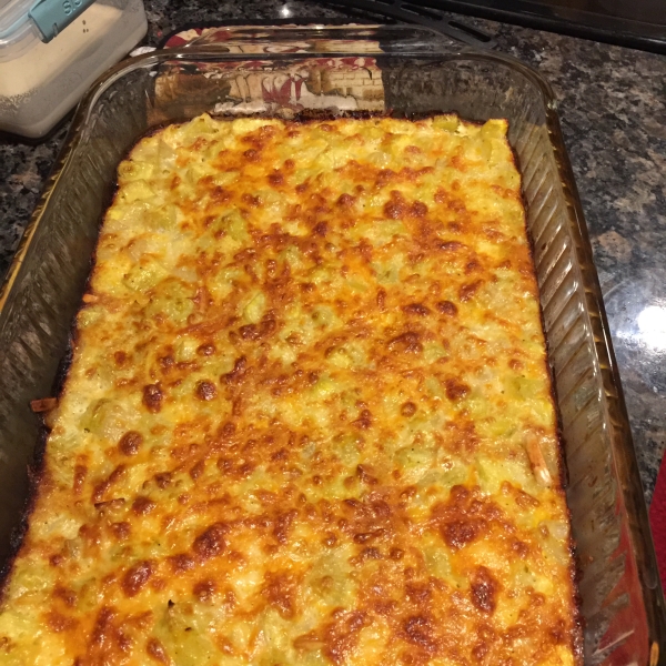 Healthier Yellow Squash Casserole