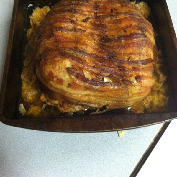 Slow Cooker Bacon-Ranch Beer-Can Turkey