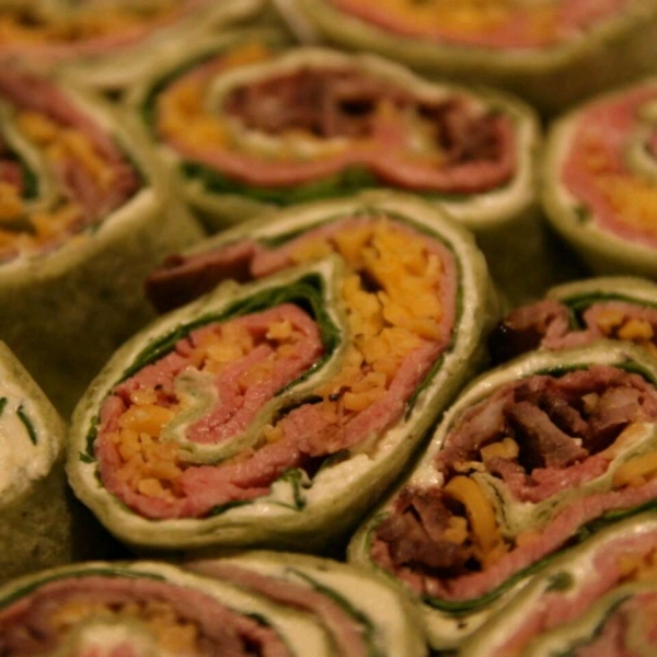 Roast Beef Horseradish Roll-Ups