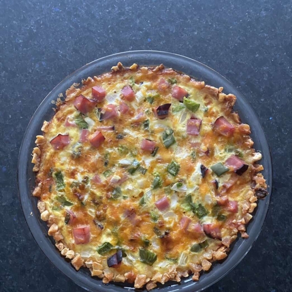 Ham and Hash Brown Quiche