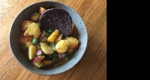 Peach Cucamelon Salsa