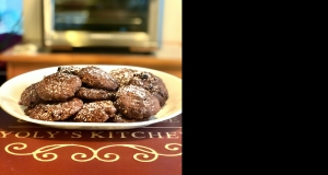 Air Fryer Triple-Chocolate Oatmeal Cookies