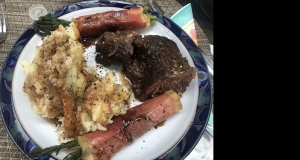 Prosciutto Wrapped Asparagus with Cheese