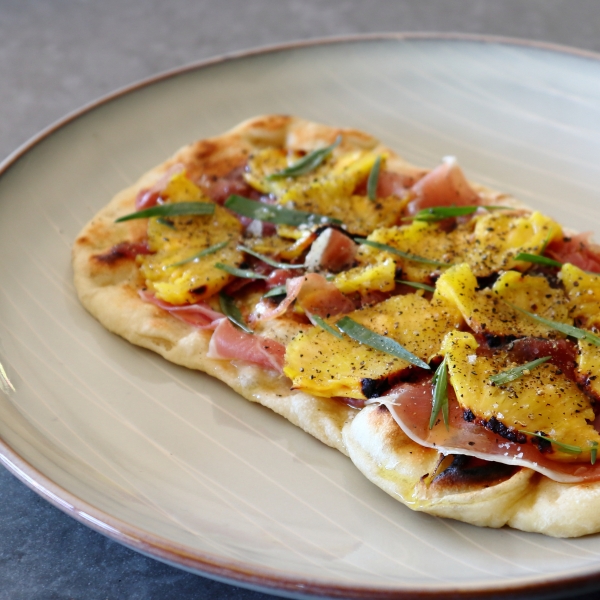 Grilled Pineapple and Prosciutto Flatbread