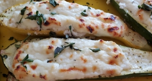 Ricotta Stuffed Zucchini