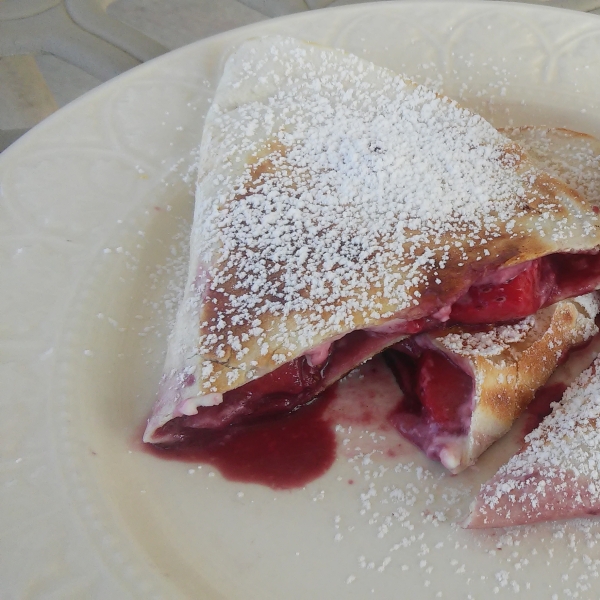 Strawberry Cheesecake Quesadillas