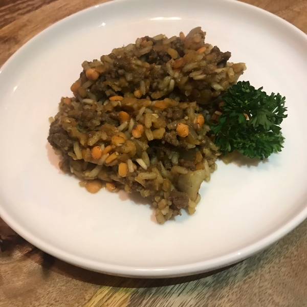 Ground Beef Lentil Curry