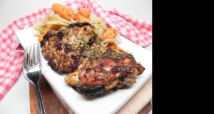 Mustard and Apple Cider Grilled Chicken Thighs