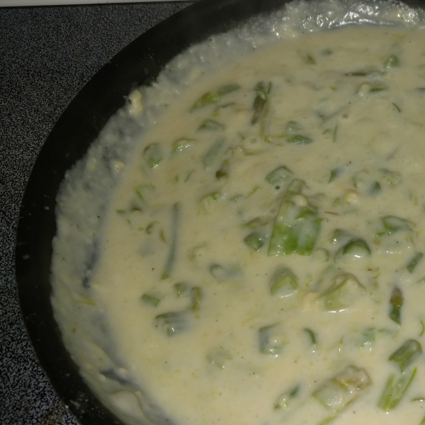 Creamed Asparagus on Toast