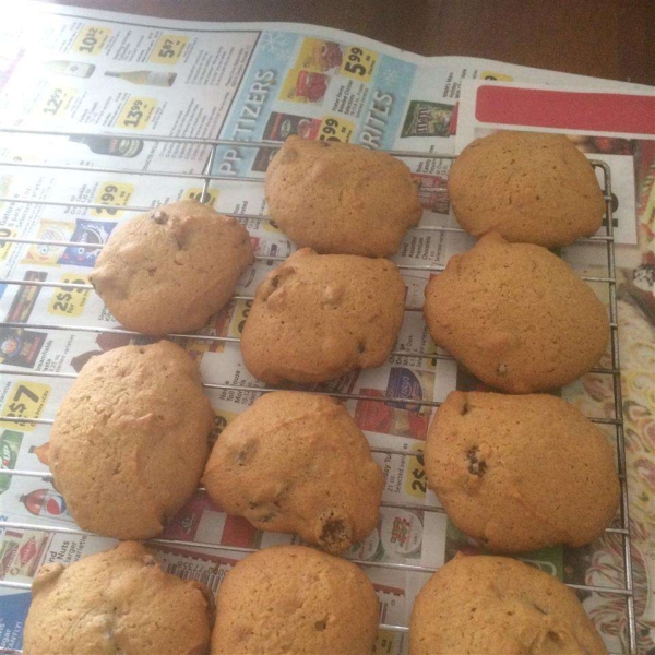 Persimmon Raisin Cookies