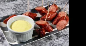 Low-Carb Hot Dog and Dipping Sauce