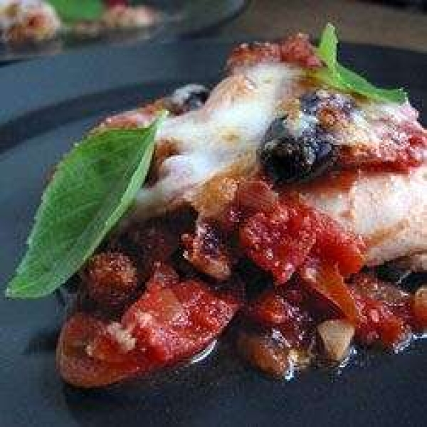 Eggplant Parmigiana Caponata