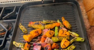 Grilled Sesame Soy Shishito Peppers